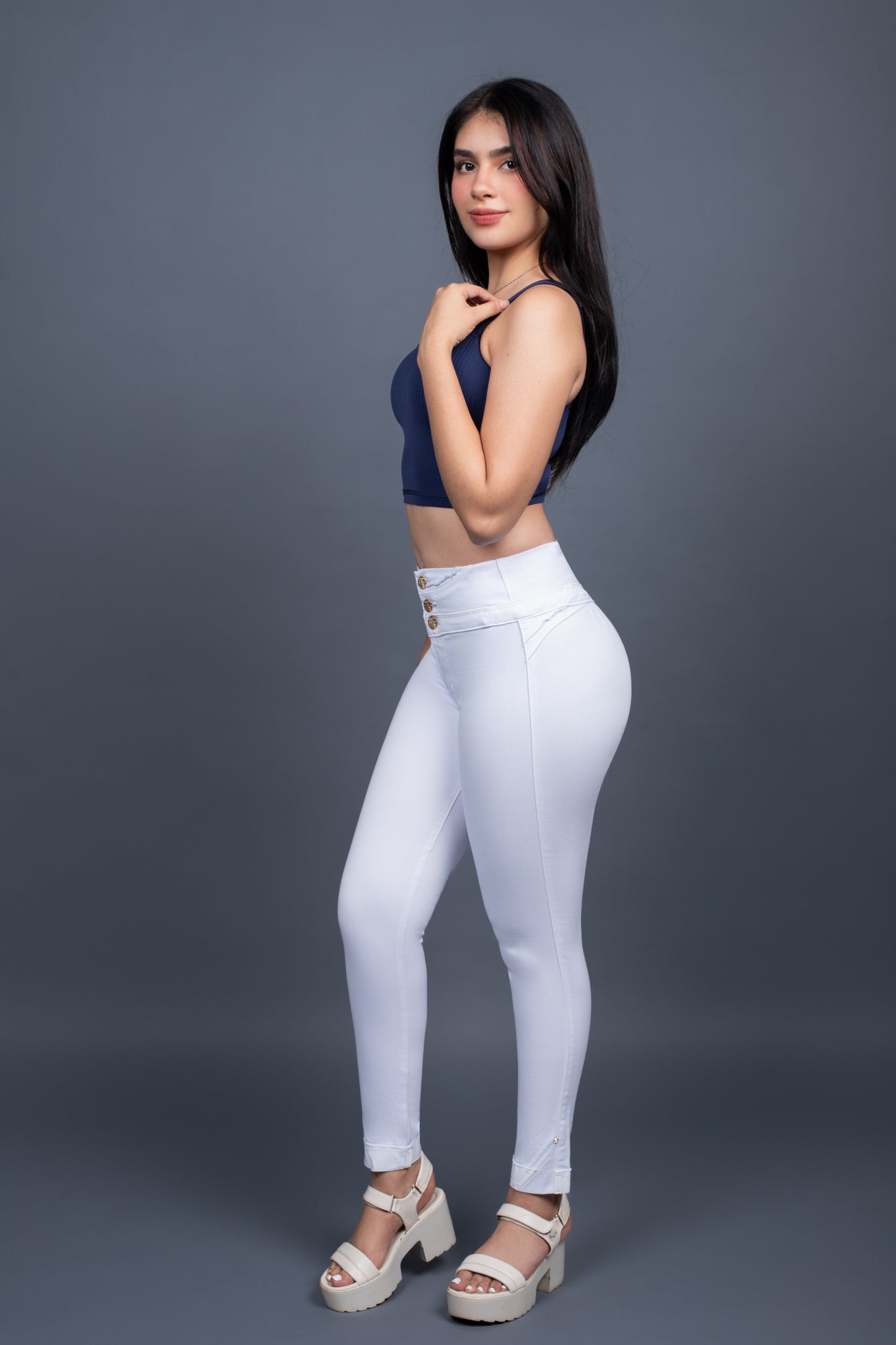 Skinny Jeans Blancos