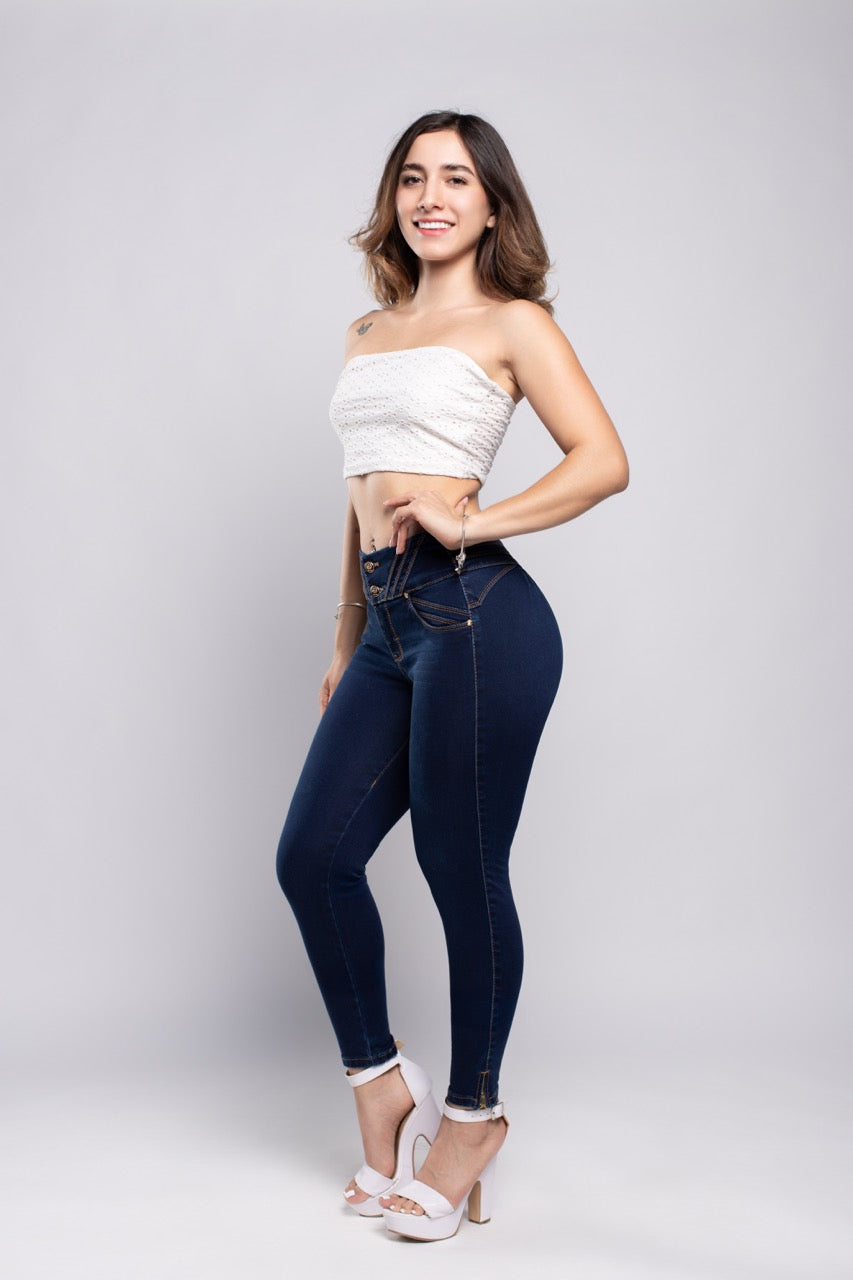 Skinny Jeans Tiro Alto