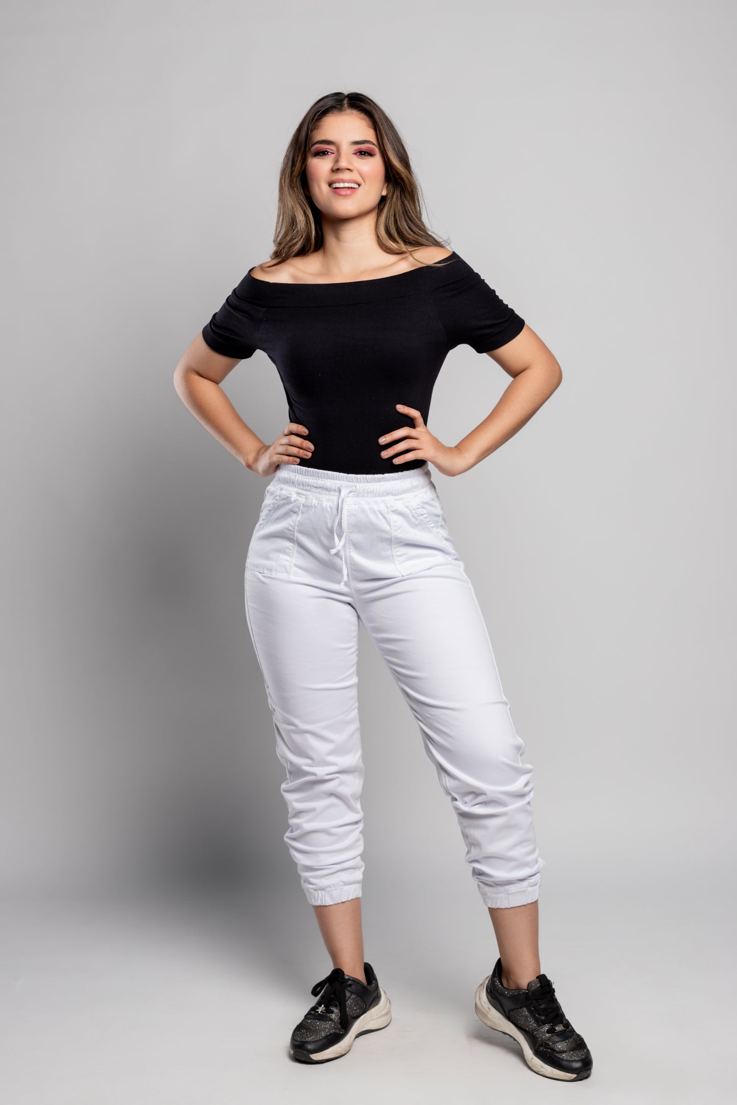 Pantalón Jogger Blanco