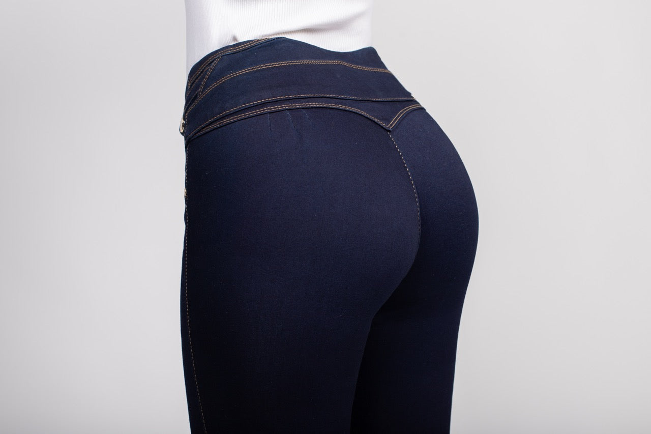 Jeans Acampanados Tiro Alto