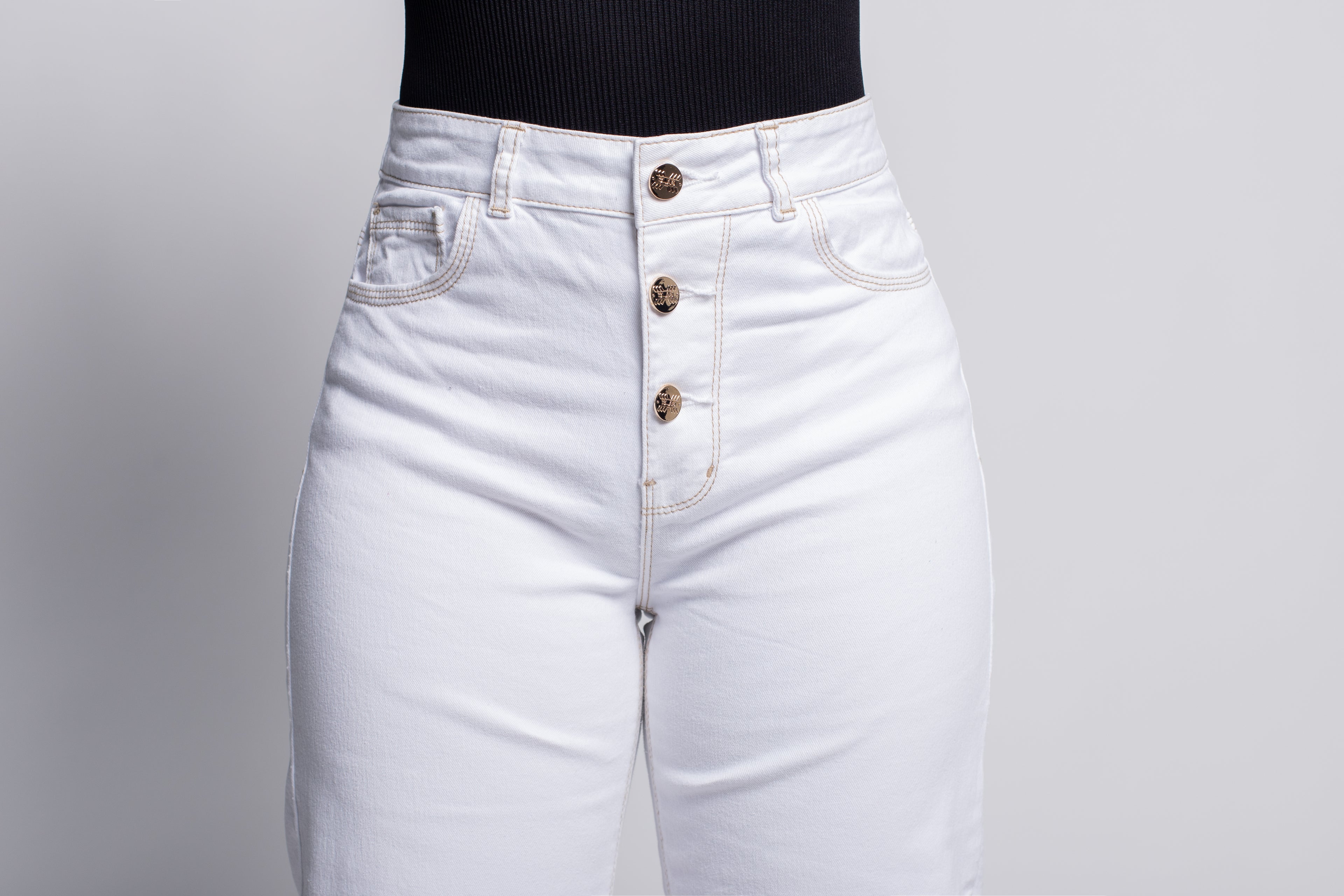 Jeans Wide Leg White