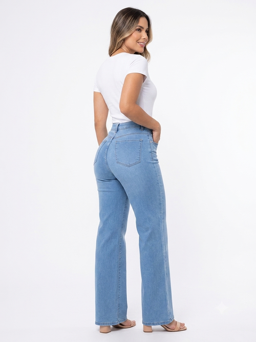 Jeans Wide Leg Sky Blue