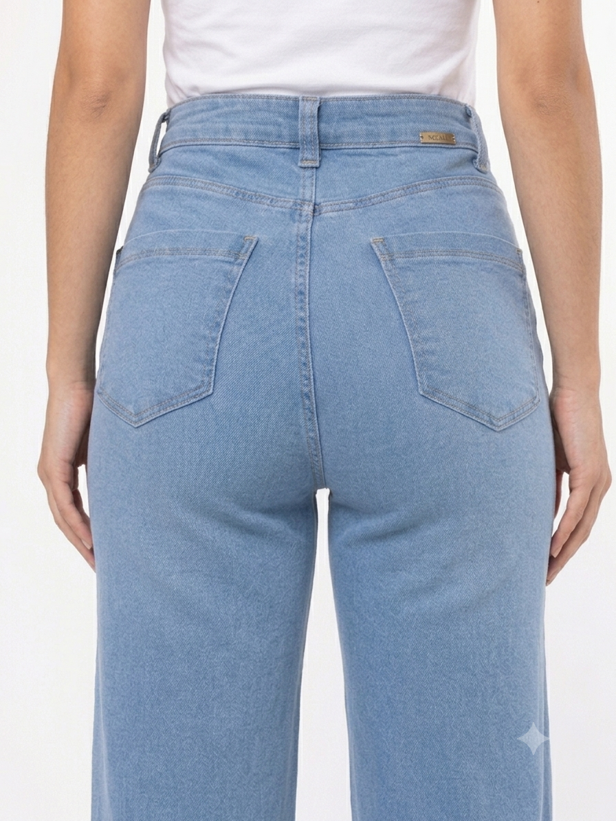 Jeans Wide Leg Sky Blue