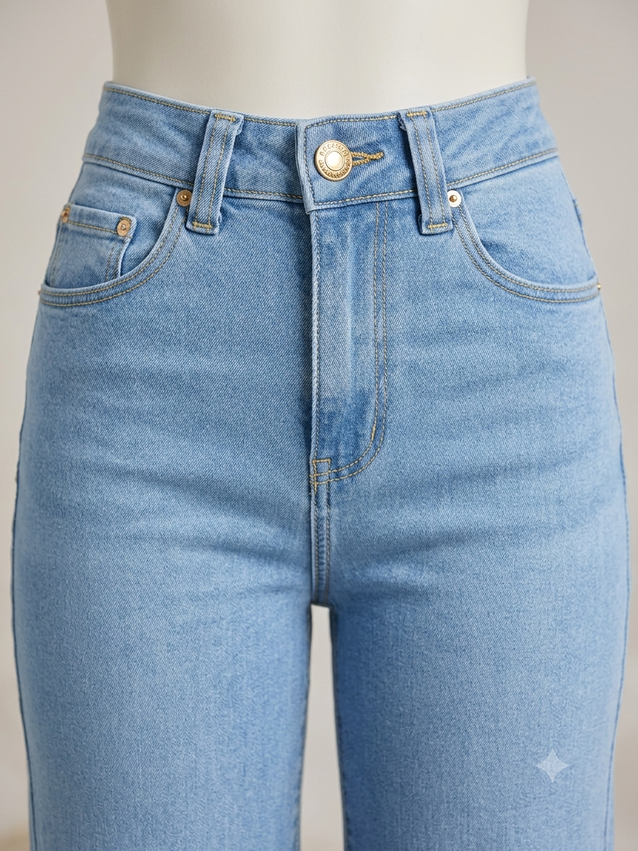 Jeans Wide Leg Sky Blue
