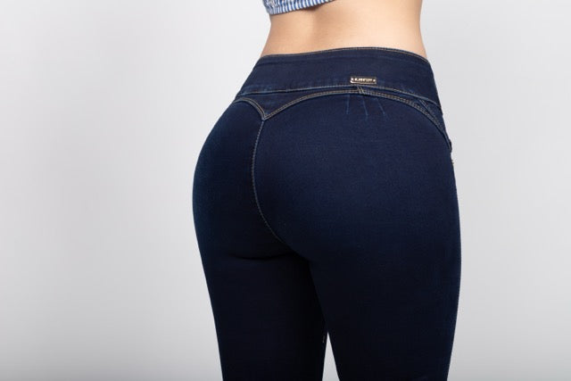 Skinny Jeans Detalle Trenzado en el Tobillo